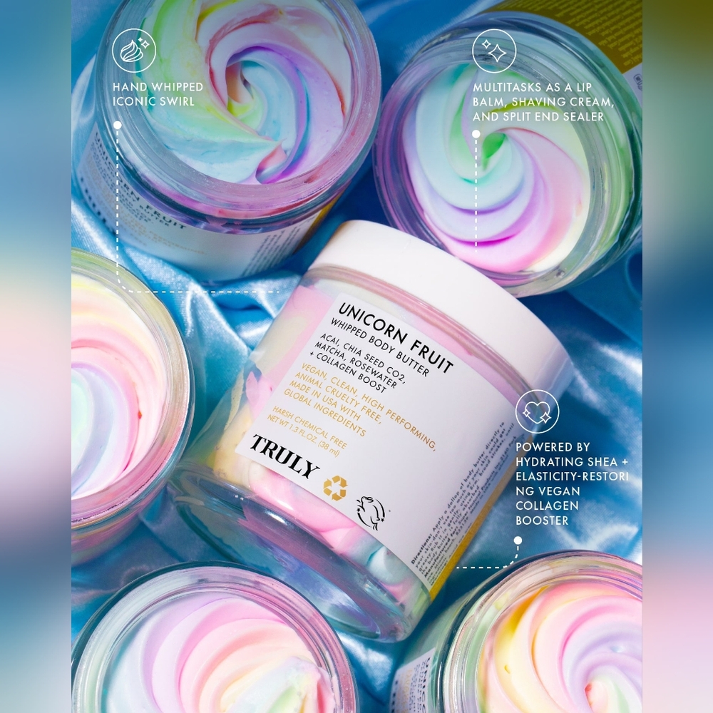 TRULY - Unicorn Fruit Whipped Body Butter - TikTok-Viral Rainbow Body Bu… - Picture 4 of 4
